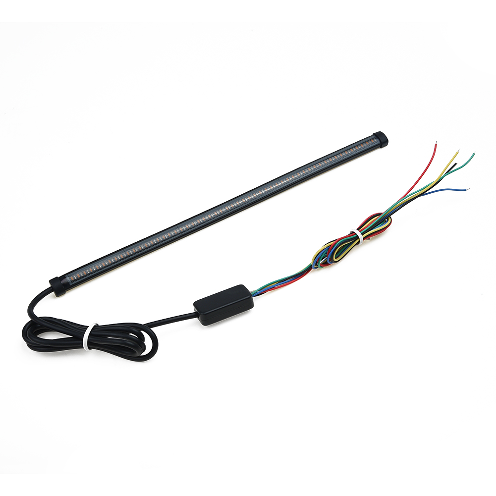 30cm Motorcycle Sequential Switchback Flowing LED Tail Brake Turn Signal Strip Lights Waterproof IP67 Motorcycle Taillights Lamp
