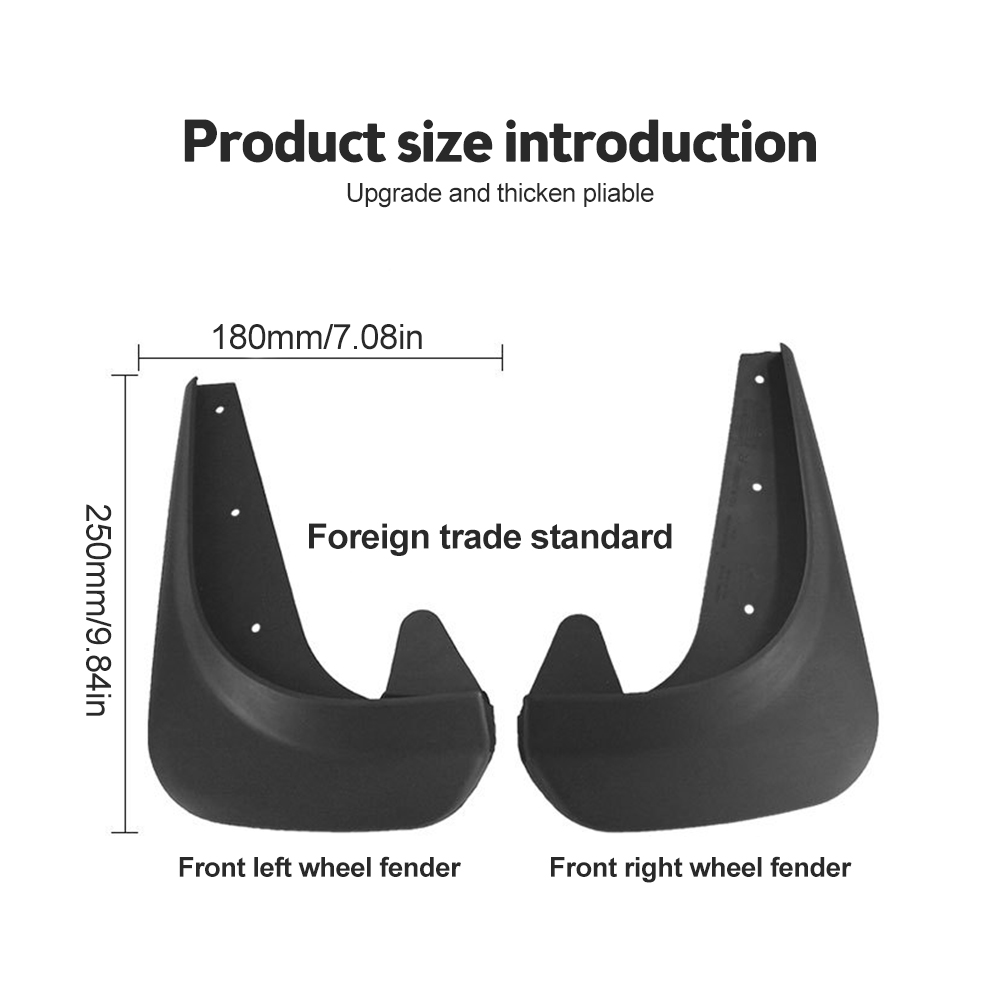 4pcs Universal Mud Flaps Mudflaps Splash Guards Mudguards Front Rear For Dacia Dokker Duster Lodgy Logan Sandero Stepway Nova