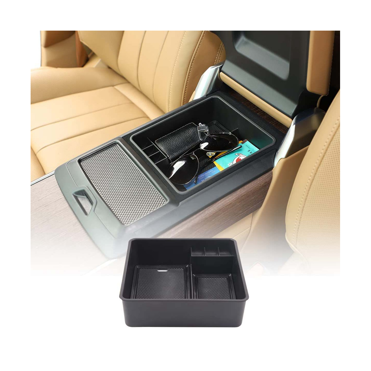 For Land Rover Range Rover Sport/Vogue 2023 Center Console Armrest Storage Box Organizer Tray - No Refrigerator Version