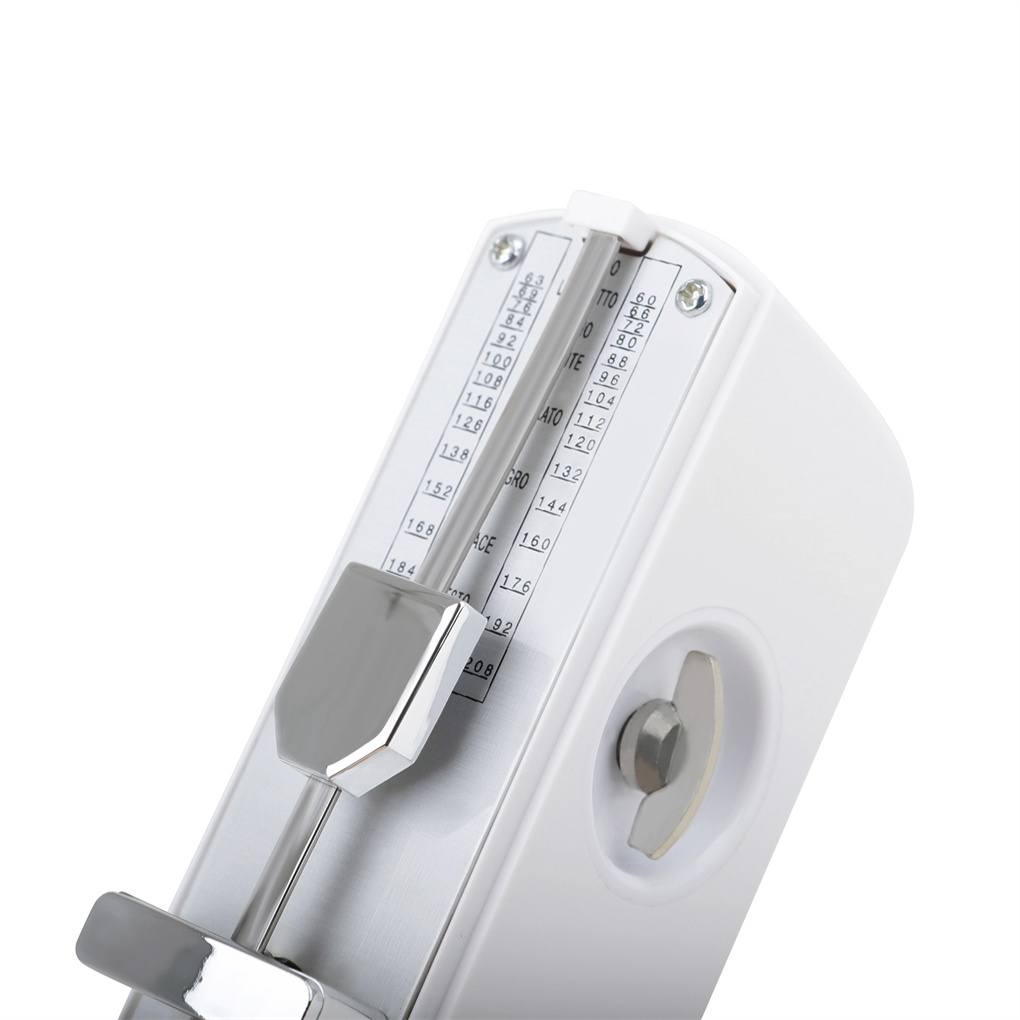 Guitar Metronome Mechanical Adjustable Universal Electric Musical Instruments 60-208 Beat Training Part Trainer White