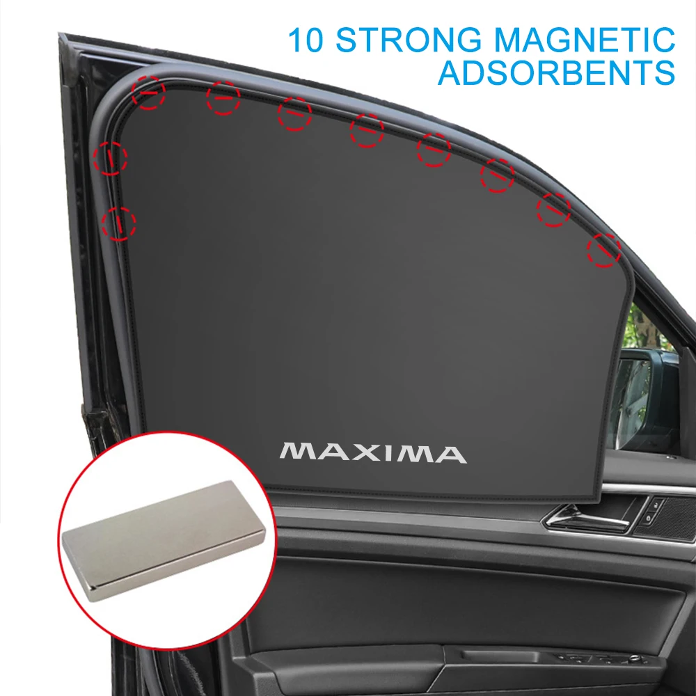 Magnetic Sun Shade Car Side Window UV Protector Auto Accessories For Nissan Qashqai Juke Micra X-Trail Leaf Sentra Murano Note