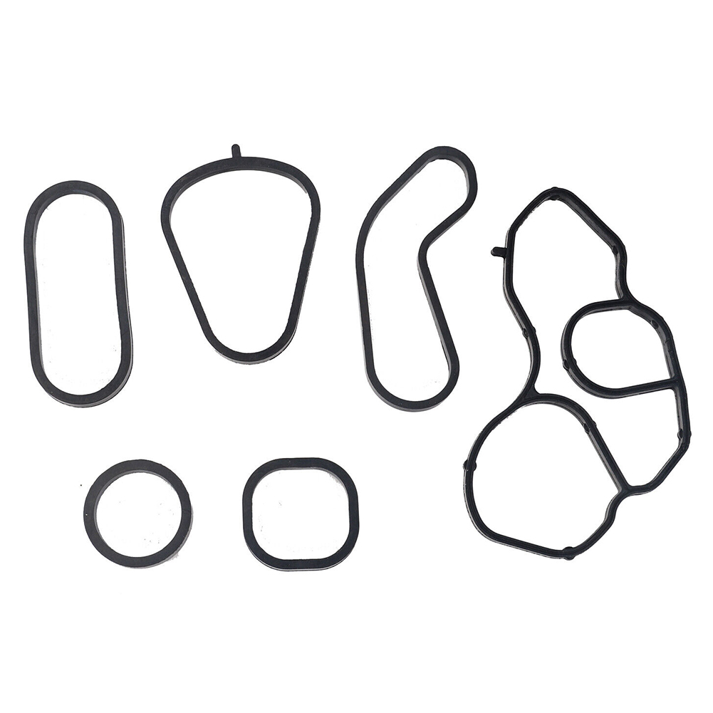 6pcs/set Oil Filter Cooler Housing Gasket Seals For MINI For COOPER S R56-R60 R61 2007-2016 Rubber Oil Filters Accessories