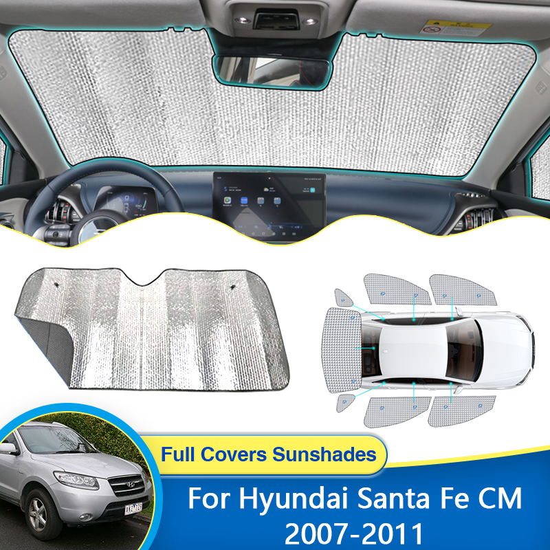 Window Visor For Hyundai Santa Fe CM 2007 2008 2009 2010 2011 2012 Sun Windshields Sunshades Covers Curtains Car Accessories