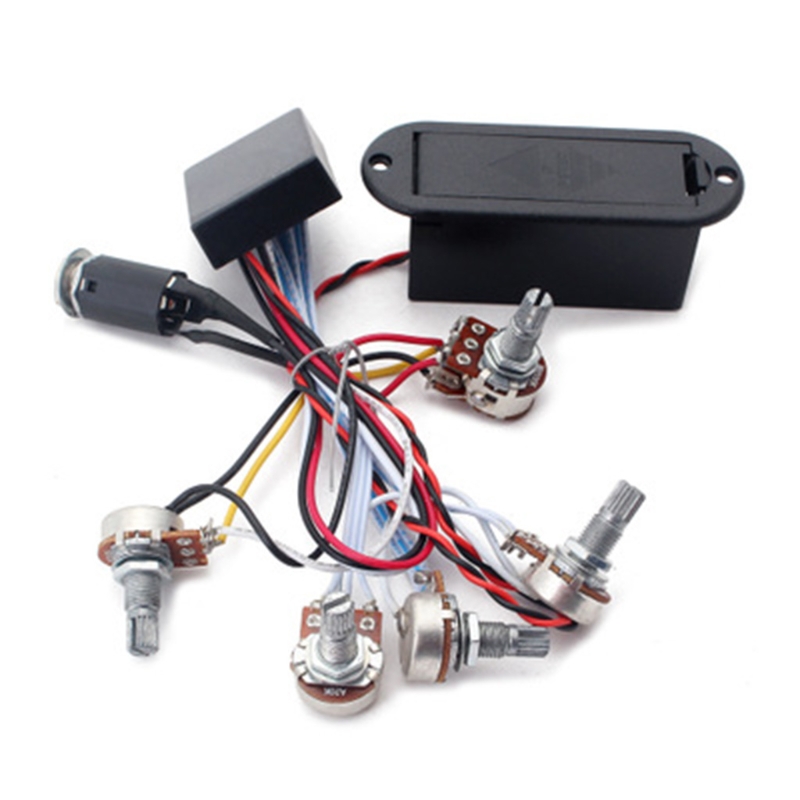 3 Band Preamp Circuit Guitar Dual Potentiometer For Active Bass Pickup