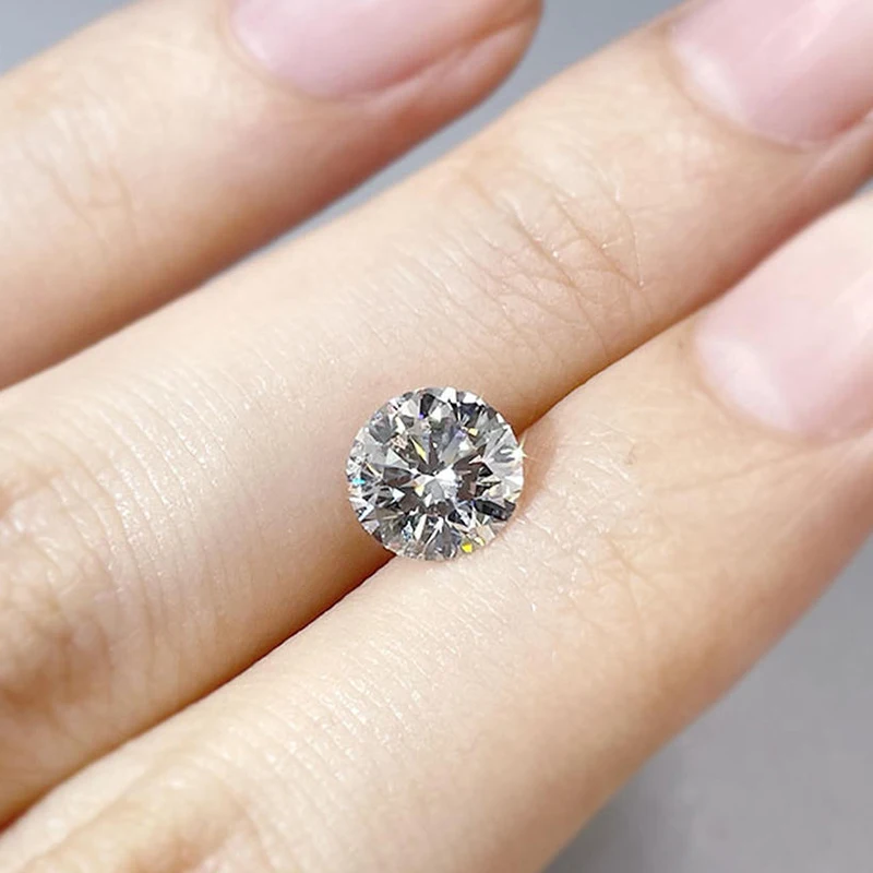 0.3-5ct Round Lab Grown Diamond HPHT IGI Certificate 3EX D/F Color VVS1 Clarity Diamond Gems