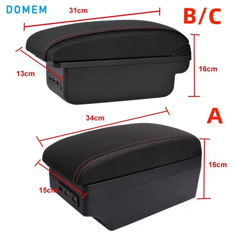 For MAZDA MAZDA 2 Armrest For MAZDA Demio Car Armrest box Retrofit parts Storage box Car Accessories Interior Parts details USB