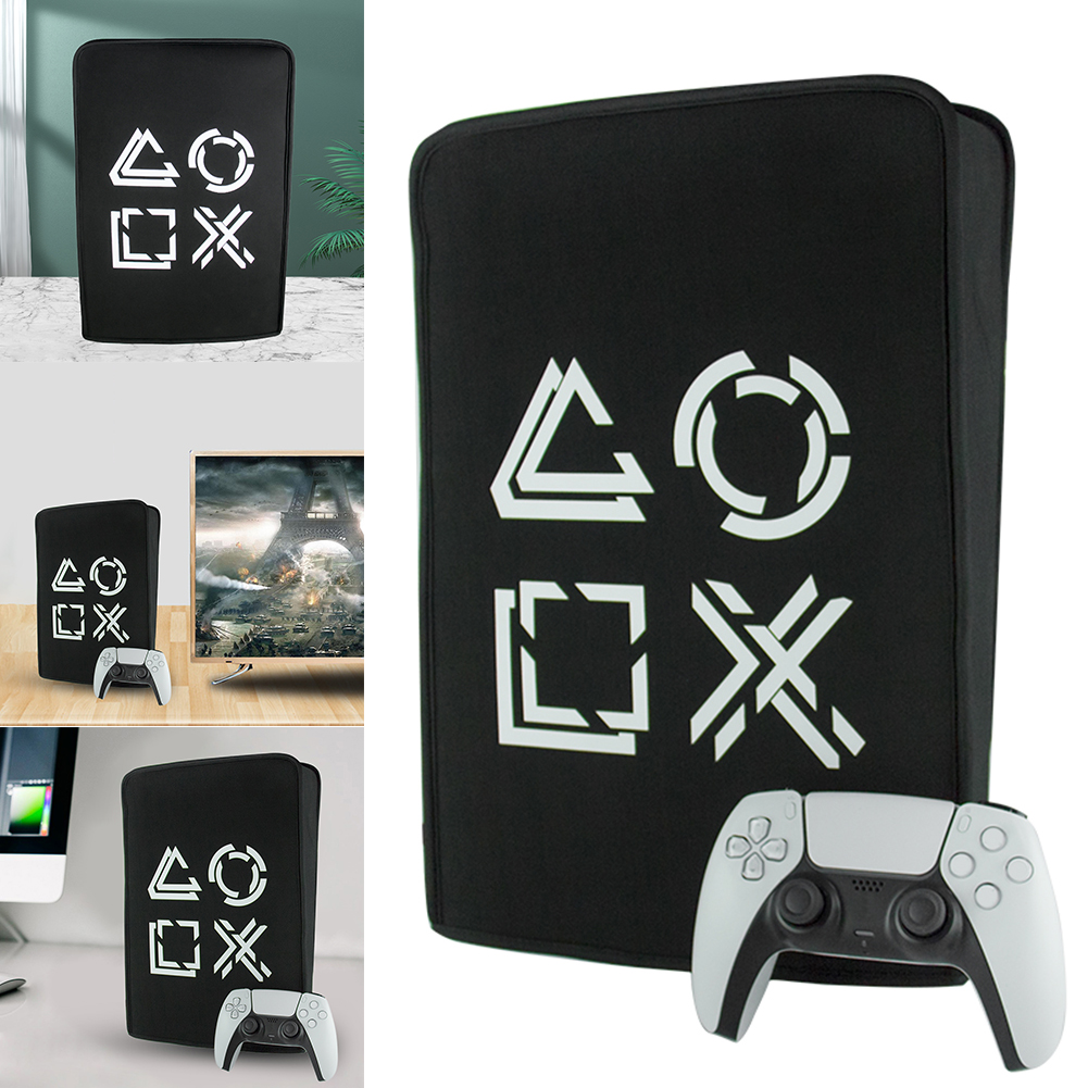 Dust Cover Anti-scratch Washable Protective Case Splash-proof Dust Protector Console Protector for PS5 Slim Disc&Digital Console