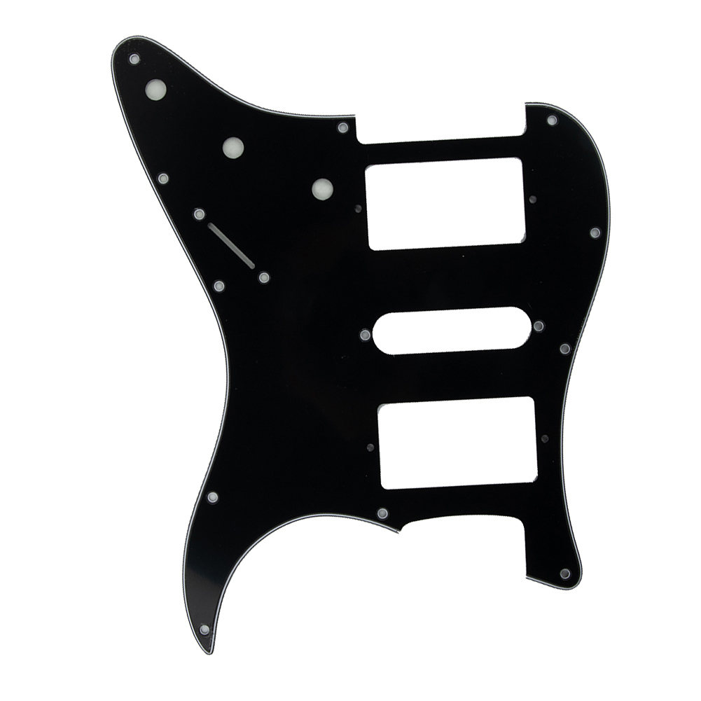 Guard Guitar Pickguard Musical Instruments For Strat SQ Style Guitar Pvc 3 Ply 11 Holes Guard Double Pickguard Hsh Double Single