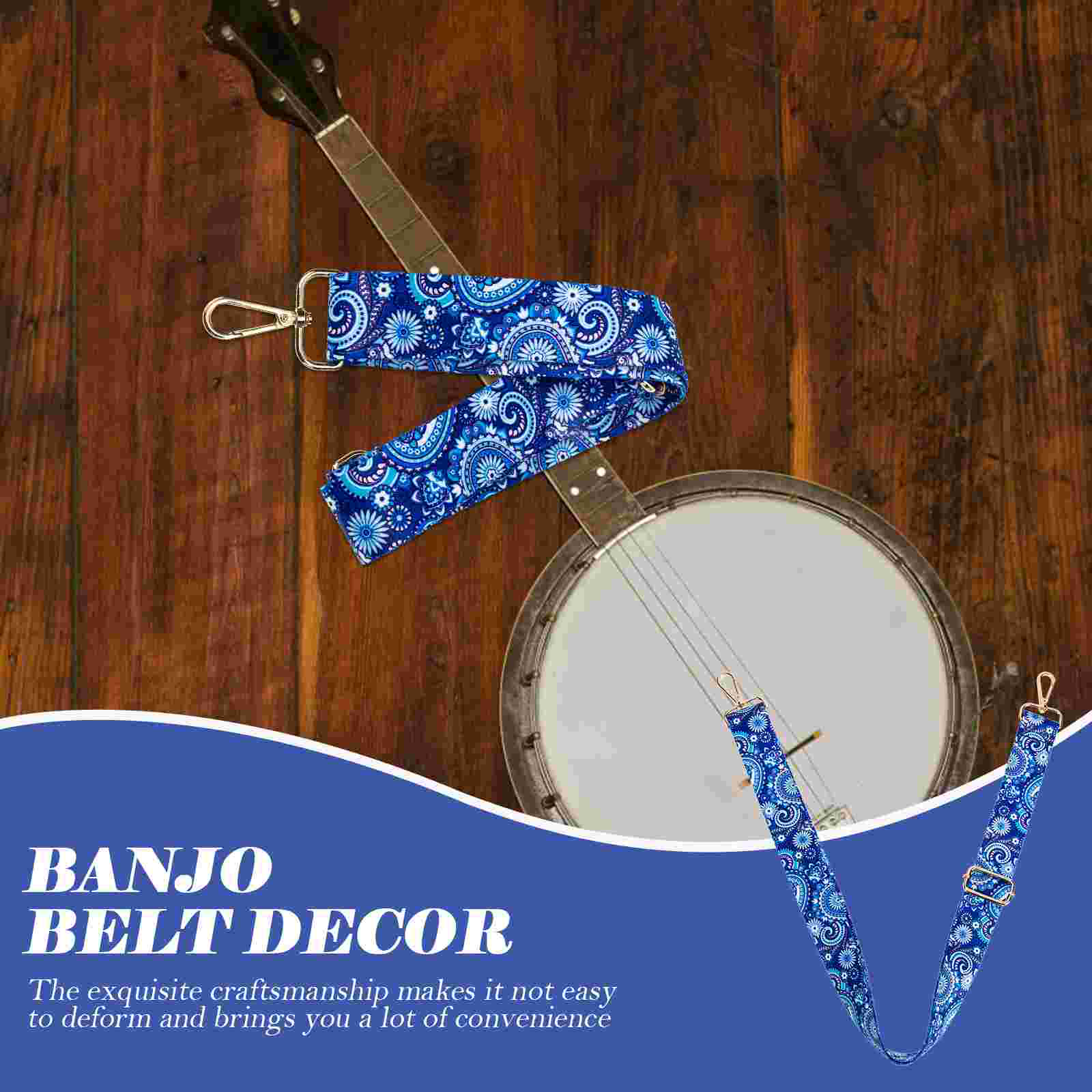 Banjo Strap Creative Belt for Gift Replacement Vintage Shoulder Straps Accessory
