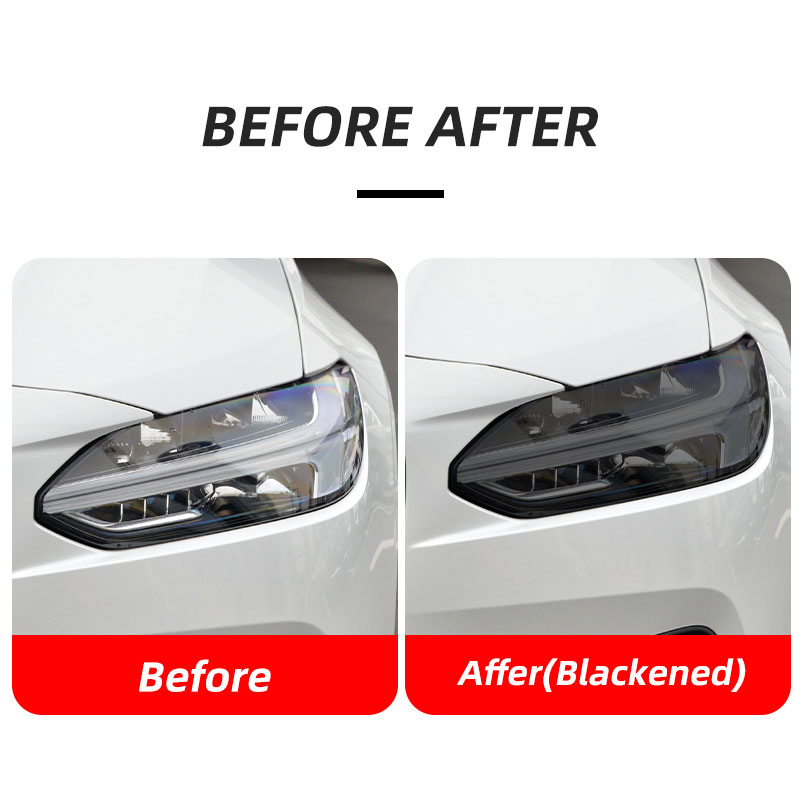 2 Pcs Car Front Light Transparent TPU Sticker Headlight Protective Film For XC90 XC40 XC60 S60 S90 V60 V90 Accessories