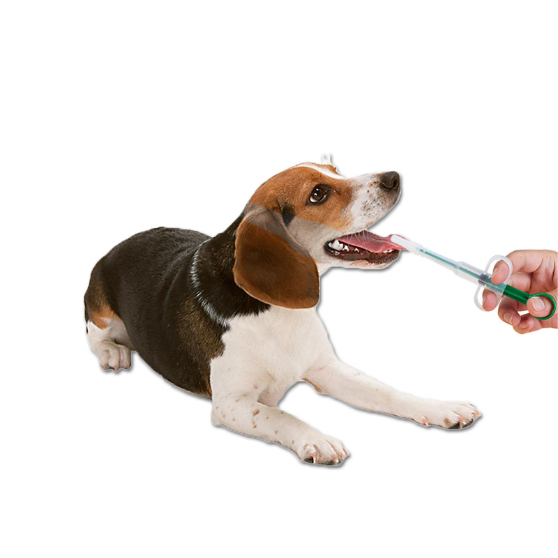 2 Heads Pet Syringe Tablet Pill Gun Piller Push Dispenser Medicine Water Milk Syringe Dog Cat Tube Feeder Dog Cat Accessories