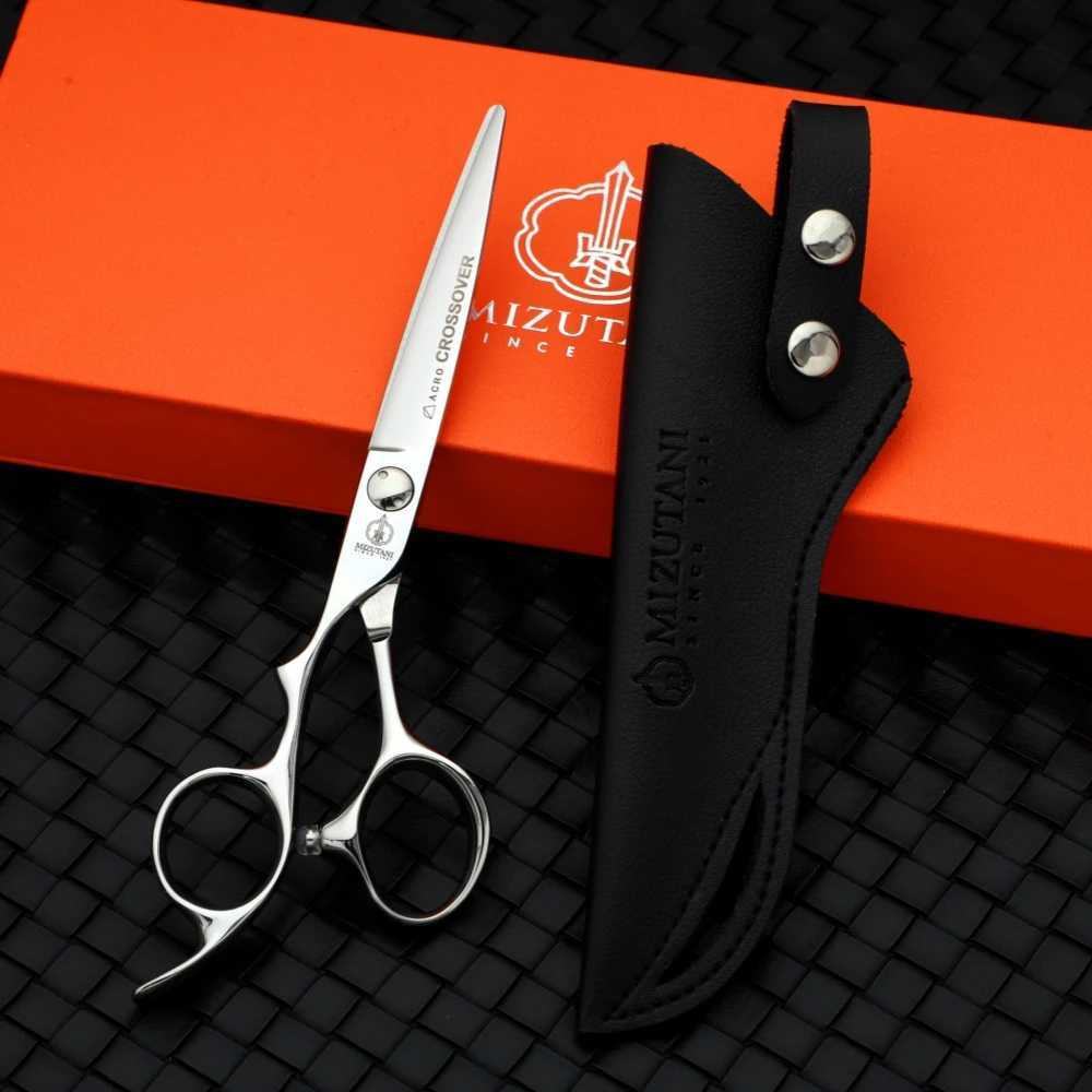 Hair Scissors Mizutani Left Hand Professional Barber Left Hand Tool 440C 6-6.5-6.8 inch Thin Razor Q240521