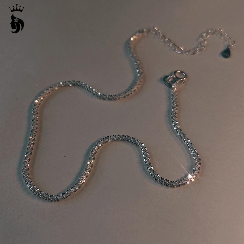 Sparkling Anklet Summer Temperament Light Luxury Niche Design Sparkle Starry Beach Anklet Bracelet Necklace Jewelry Gift
