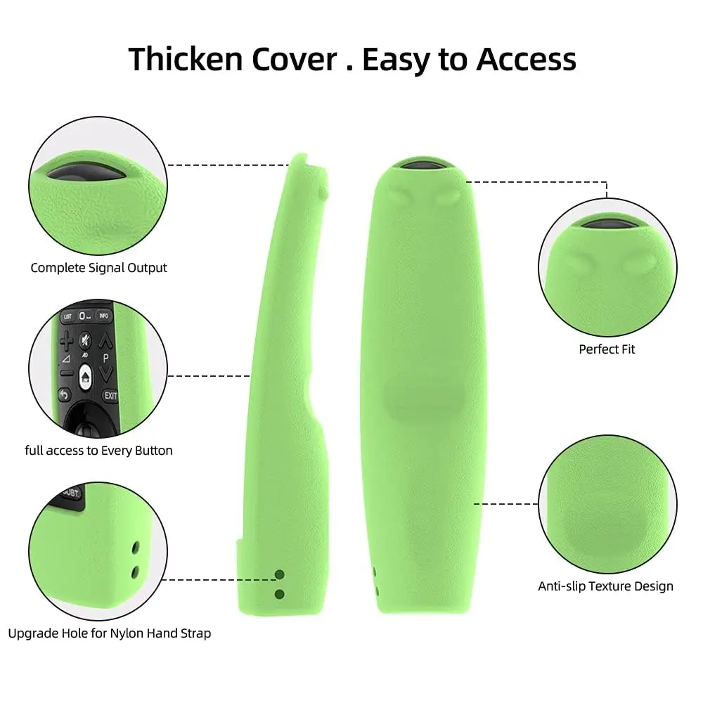 Silicone Remote Cover For LG AN-MR20GA AN-MR19BA AN-MR18BA AN-MR650A AN-MR600, Protective Case for LG Smart TV Magic Remote