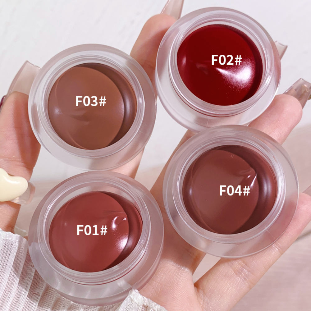 Xixi Canned Lip Mud Balm Lip Glaze Matte Lipstick Velvet Mousse Solid Lip Gloss Face Blush Tint Lip Cheek Makeup Cosmetics New