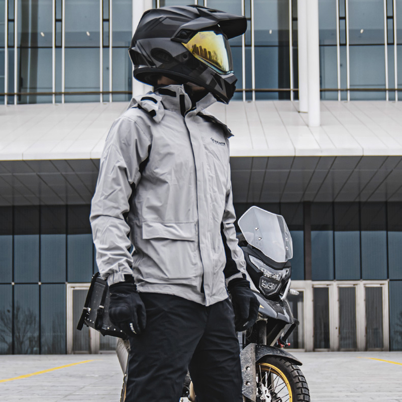 SULAITE Motorcycle Raincoat Suit Men Outdoor Waterproof Rainwear Shoes Cover Ultrathin Rain Coat Cycling Fishing Climbing Jacket