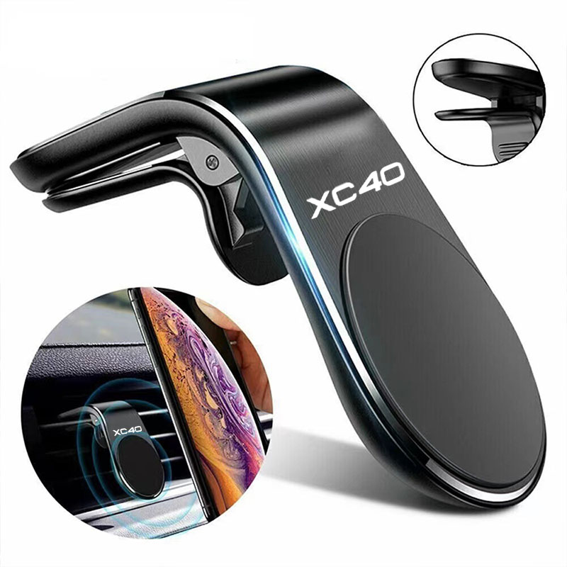 Stand Clip for Mount Magnetic Phone Holder Suit to All Model Cellphone iphone L-Type Phone Holder for XC40 Car Accessories