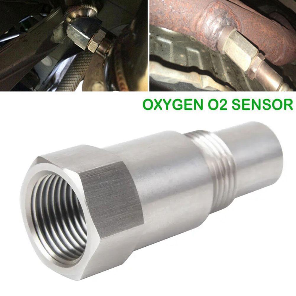 M18X1.5 Oxygen O2 Sensor Extender O2 Oxygen Sensor Converter CEL Eliminator Light Spacer Adapter Check Car Engine 46mm Fix N7X9