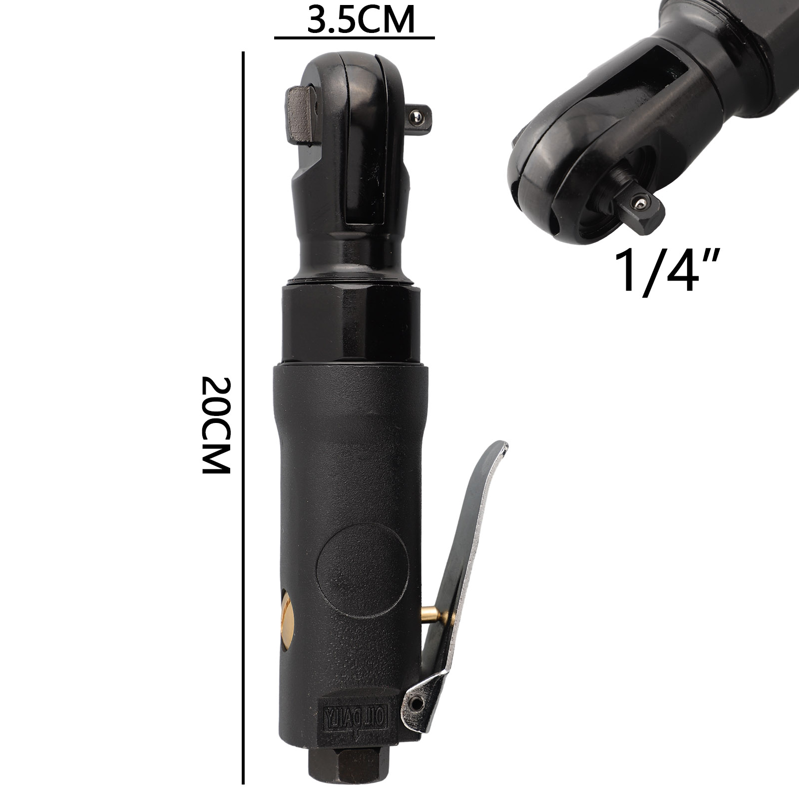 1pcs 1/4Inch Straight Shank Pneumatic Air Ratchet Wrench Professional High Torque For Repair Workshop Equipment Air Tools