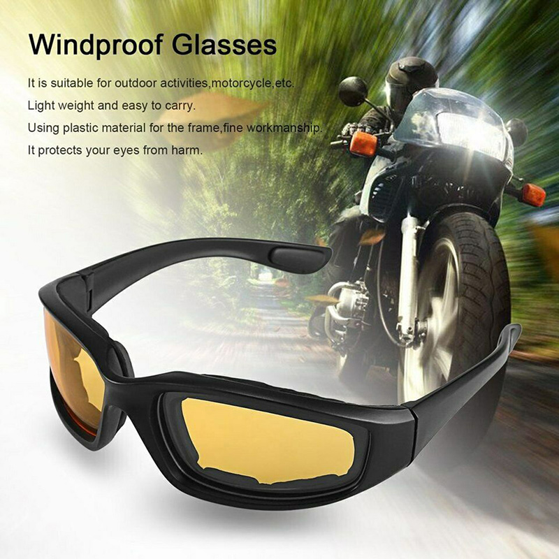 Motorcycle Wind Sand Riding Glasses Anti-Glare Polarized Night Driving Lens Outdoor Sunglasses
