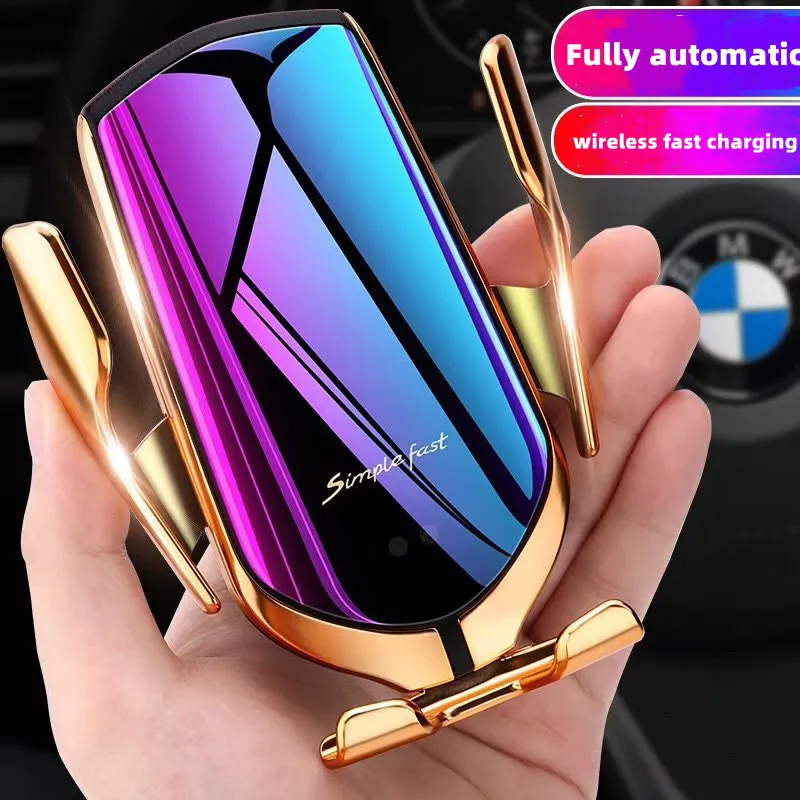 phone Mobile car Holders Smart Sensor Automatic Clamping Car Charger Stand Air Outlet Multifunction Phone Holder Auto Wireless Charging Bracket