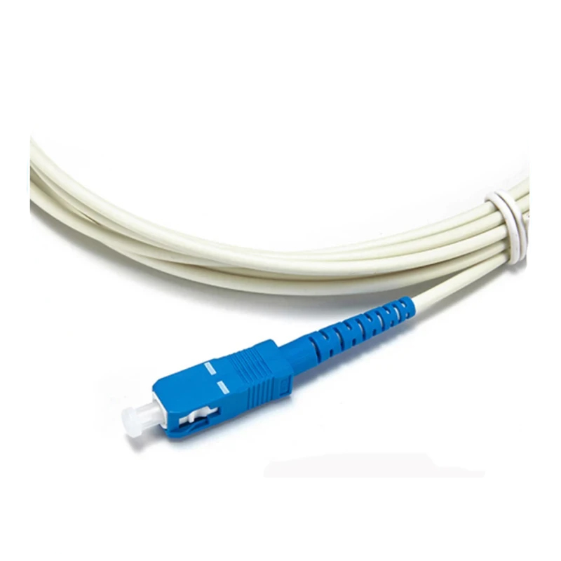 FASO 50Pcs 3.5Meter SC/APC-SC/UPC Single Mode G657A2 Simplex 1.6mm Diameter Cable Fiber Optic Patch Cord LSZH White