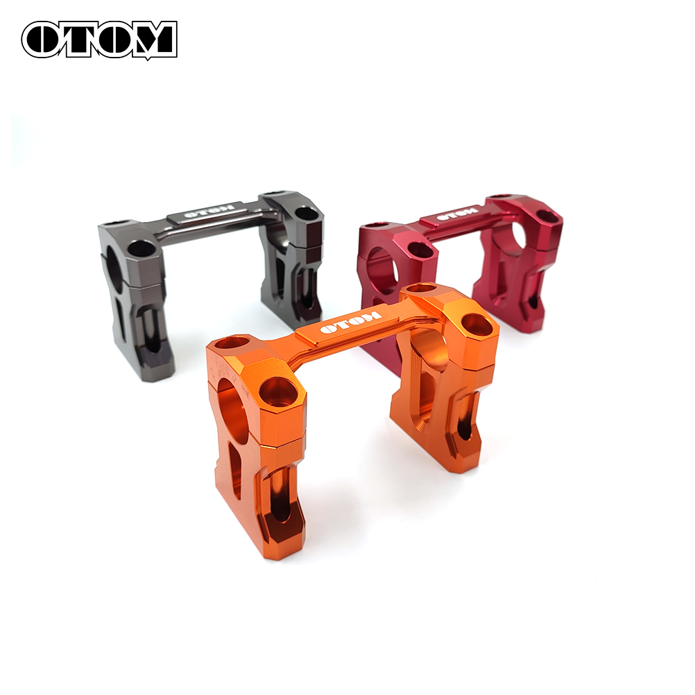 OTOM 28MM Motorcycle Handlebar Clamp Mount Base Handle Bars Riser w/ Mount Bolts CNC Aluminum For KAYO T4 GUIZUN MX6 Off-road