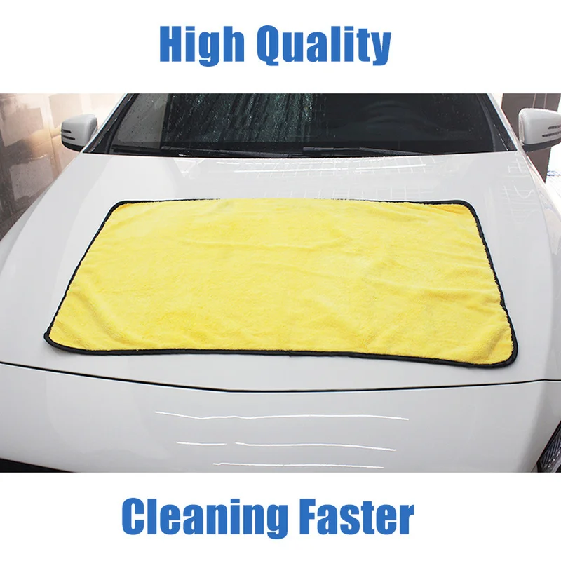 90x60CM Thick Plush Microfiber Towel Car Wash Accessories Super Absorbent Car Cleaning Detailing Cloth Auto Care Drying Towels