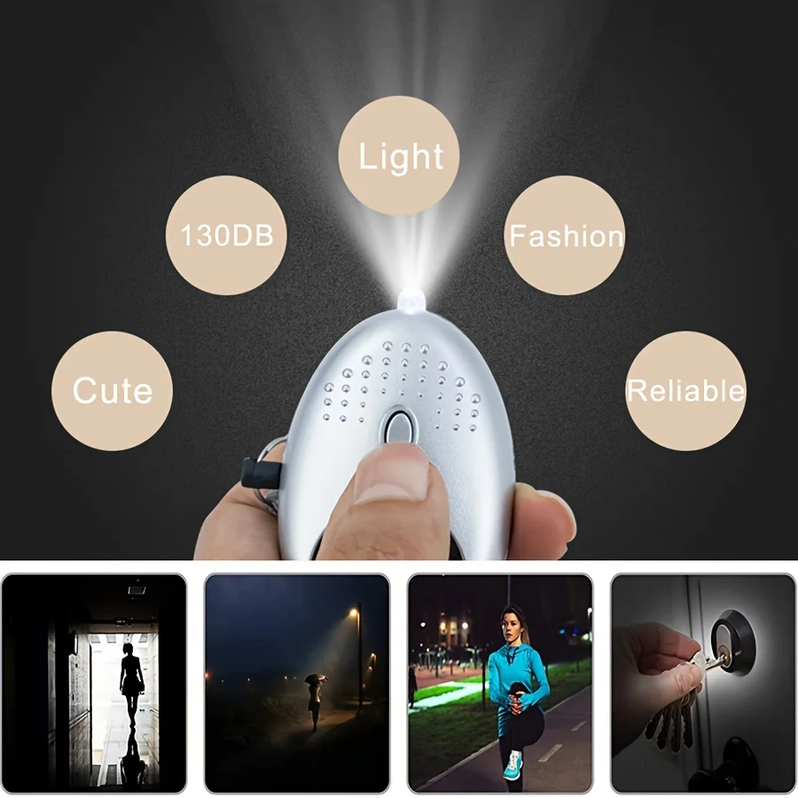 Personal Safety Keychain Alarm Full Set For Women, Safety Keychain Set With Personal AlarmProtective Keychain Accessories Tools