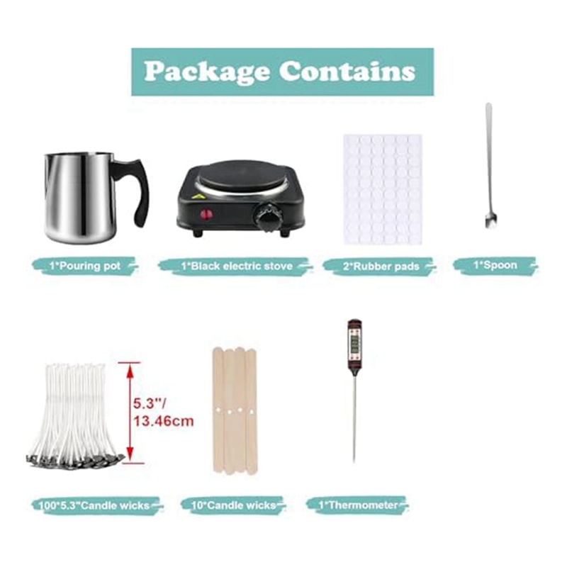 Candle Making Kit, Wax Melter for Candle Making, DIY Candle Making Supplies for Adults,Beginners EU Plug
