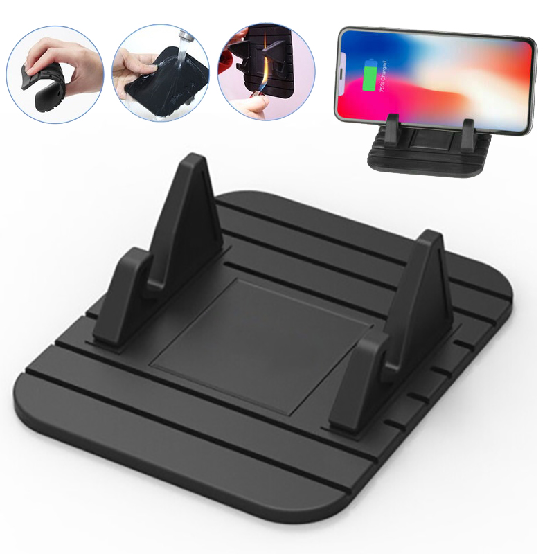 New Anti-slip Car Silicone Holder Mat Pad Dashboard Stand Mount For Phone GPS Bracket For iPhone Samsung Xiaomi Huawei Universal