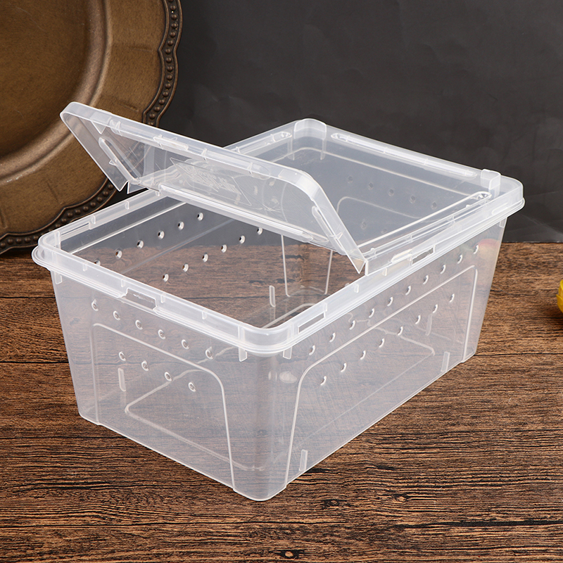 1PCS Reptile Tank Insect Spiders Tortoise Lizard Acrylic Transparent Breeding Box Vivarium Lid Reptile Pet Product