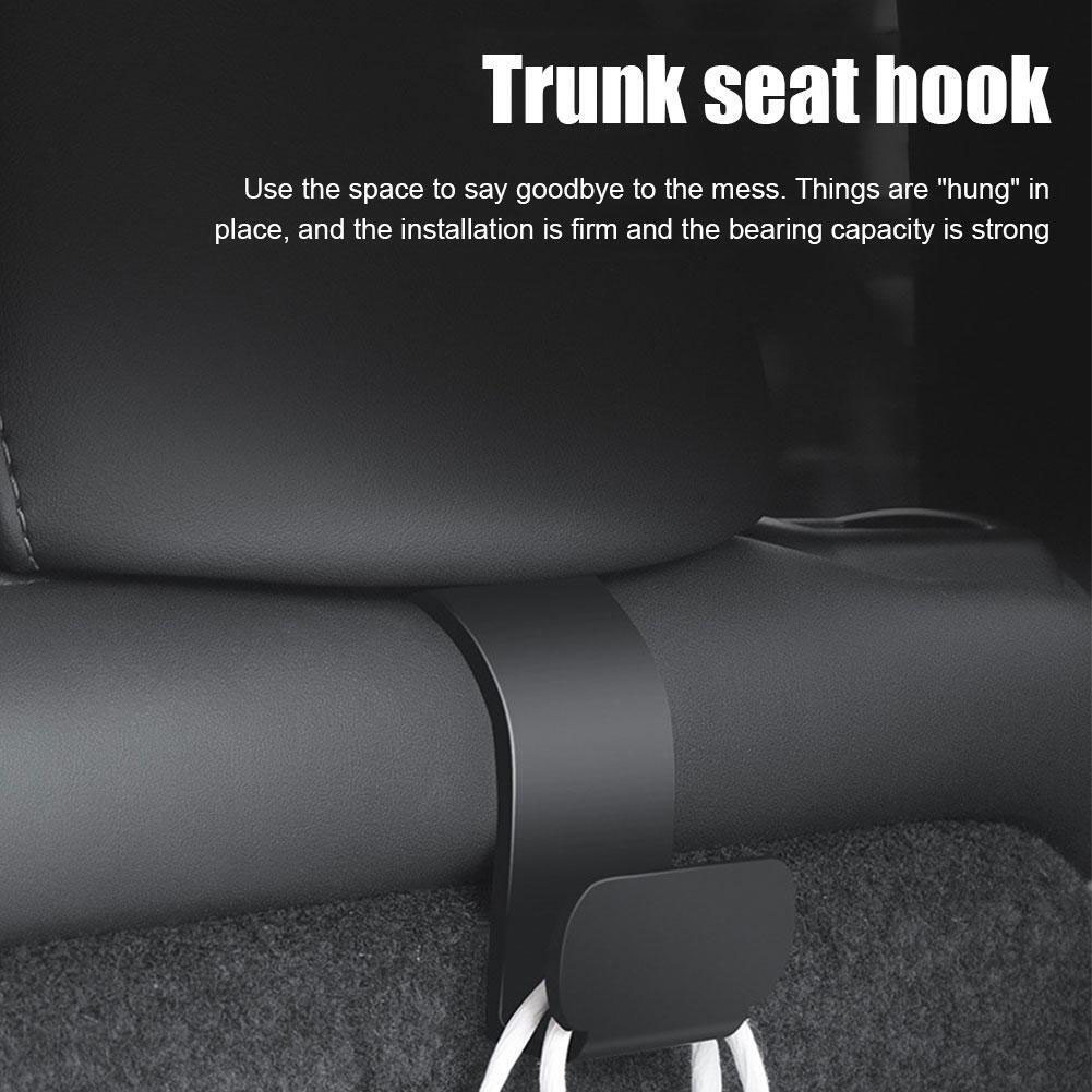 2pcs Car Trunk Hook For Tesla Model Y Trunk Hook Row Chair Car Interior Car Accessories Tidy Storage To Increase Storage Space