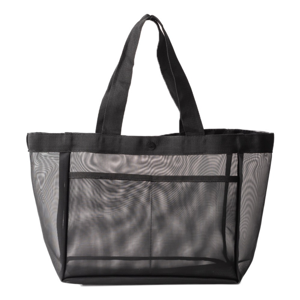Hollow Large Capacity Makeup Storage Bag Women Multifunctional Mesh Shoulder Bag Travel Transparent Bag Beach Bags