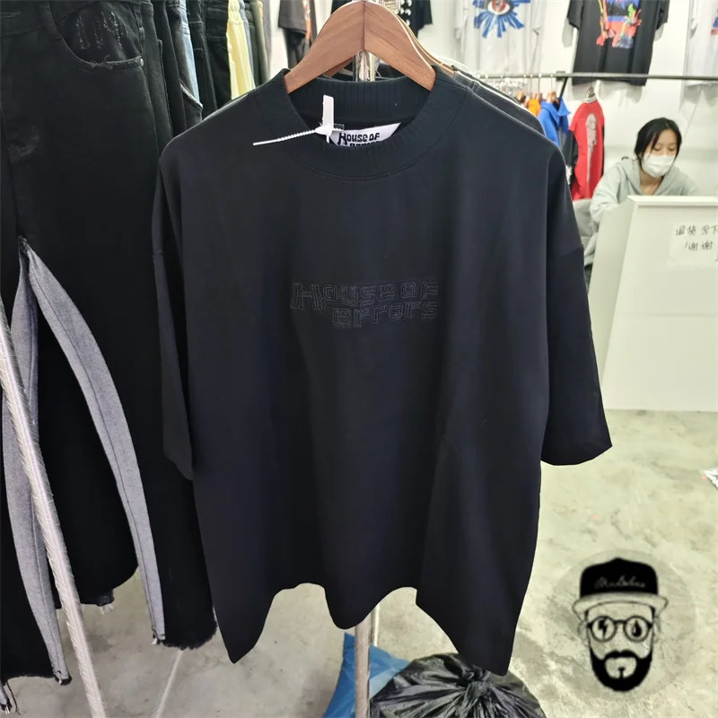 highquality pure cotton House of errors mens Tshirt in six colors oversized and loose fitting top tee 240516