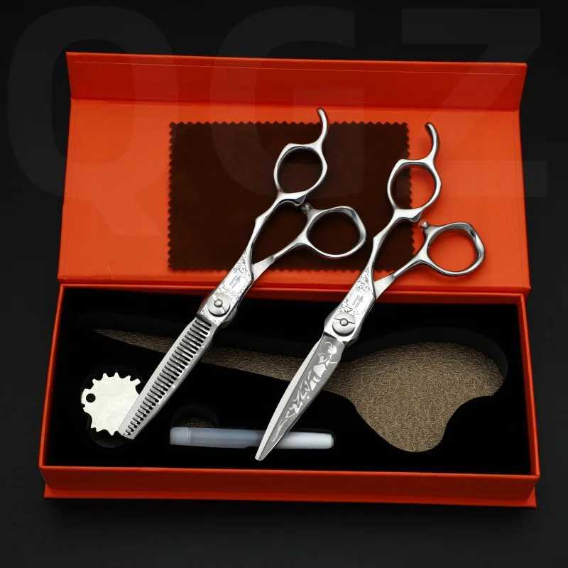Hair Scissors MIZUTANI 6.0-inch VG10 440C Senior Scientist Pattern Professional Hair Salon Top Professional Barber Q240521