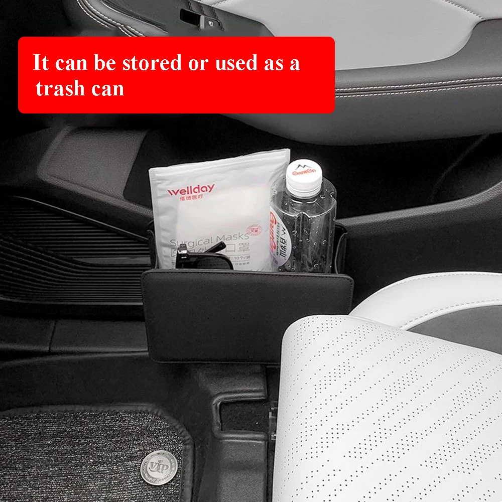 Car Trash Can Collapsible Leak-Proof Storage Bag Backseat with Garbage Bag for Skoda KODIAQ Car Accessories