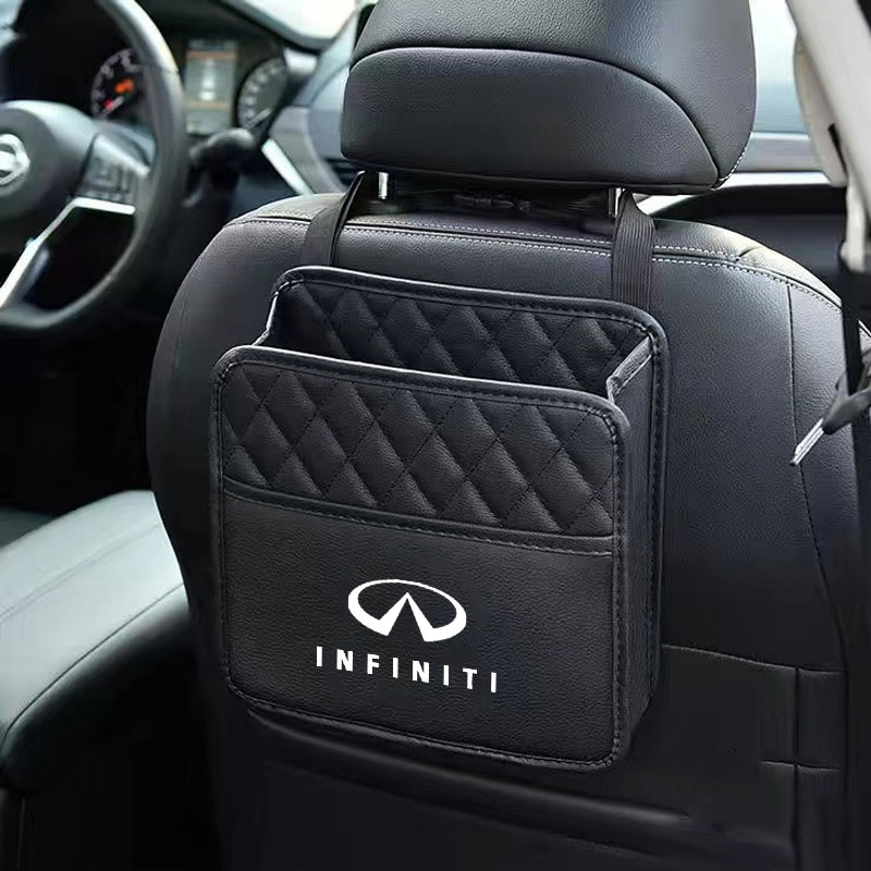 Car Seat Back Organizer Multi-Pocket Snack Mobile Phone Storage Bag For Infiniti FX35 Q50 ESQ QX6070 EX JX35 G37 EX3 Accessories
