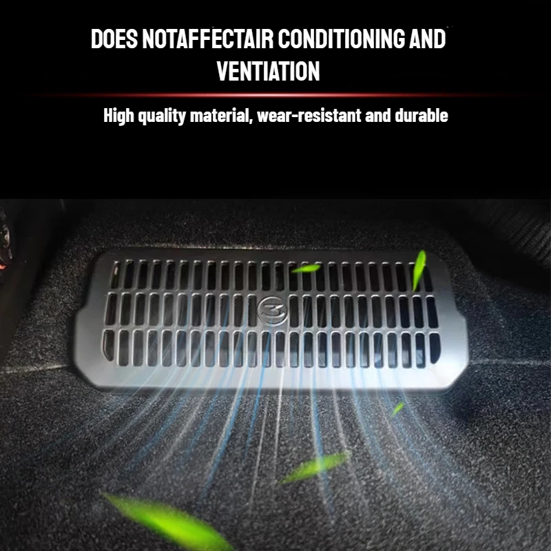 Under Seat Rear Air Vent Protect Cover for Tesla Model 3 Highland Anti-blocking Dust Covers Car Accessories