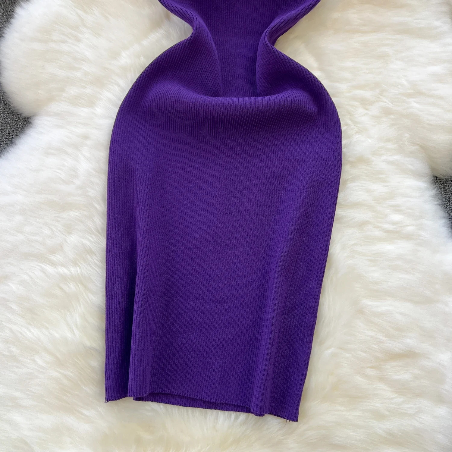Sexy Elatic Summer Knit Strap Dress Women Tank Bodycon Sundress Female Beach Buttons Midi Dress Outfit 240518