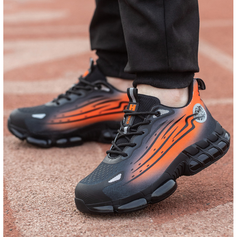 Indestructible Work Boots Men Work Breathable Lightweight Shoes Safety Protective Shoes Anti Smashing Safety Shoes