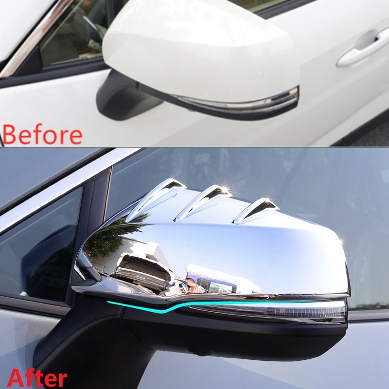 Mirror Car Rear View Cover Cap Side Door ddmysmile Mirror Cover Trim Decorative For Toyota Tacoma 2015 - 2020 Accessories Smile -
