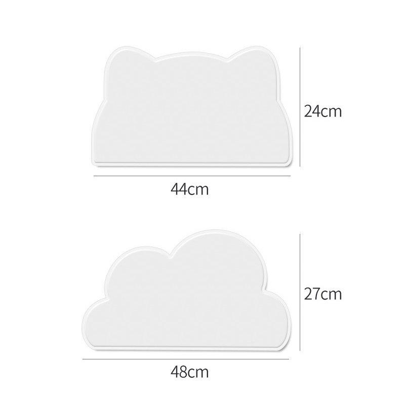 Waterproof Pet Mat For Dog Cat Solid Color Silicone Pet Food Feeding Pad Pet Bowl Drinking Mat Portable Dog Feeding Mat Placemat