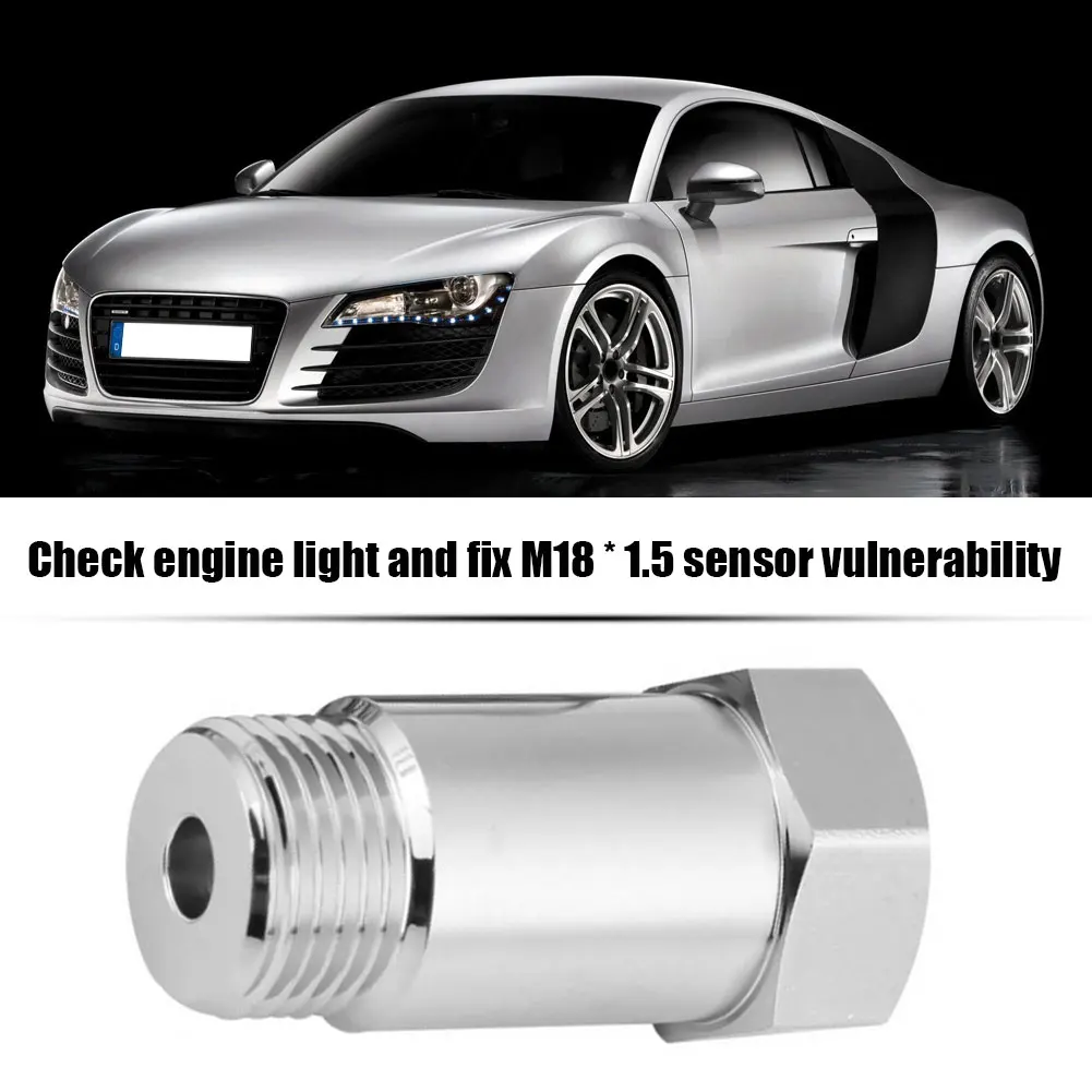 10-1PCS M18X1.5 Oxygen O2 Sensor Extender O2 Oxygen Sensor Spacer Car CEL Fix Check Engine Light Eliminator Adapter Converter