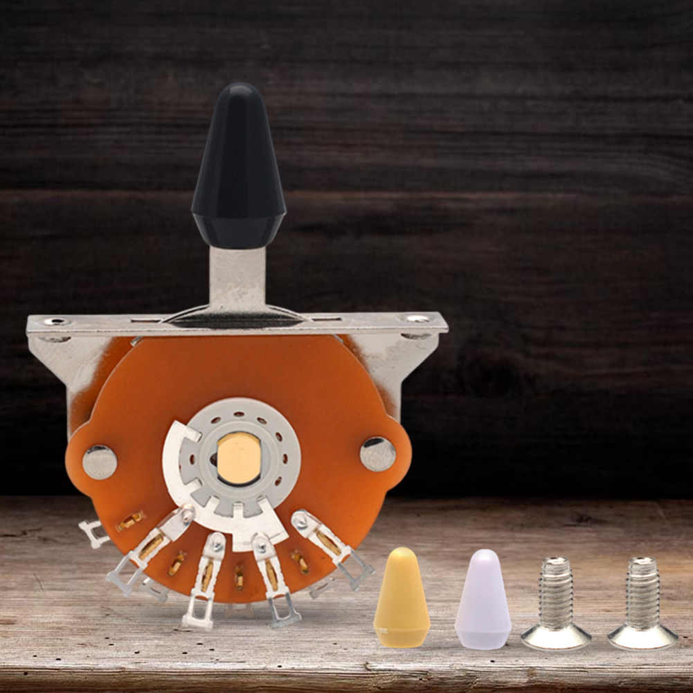 5 Way Guitar Toggle Switch Electric Guitar Switch with 2 Screws Electric Guitar Accessories Pickup Selector for Electric Guitar