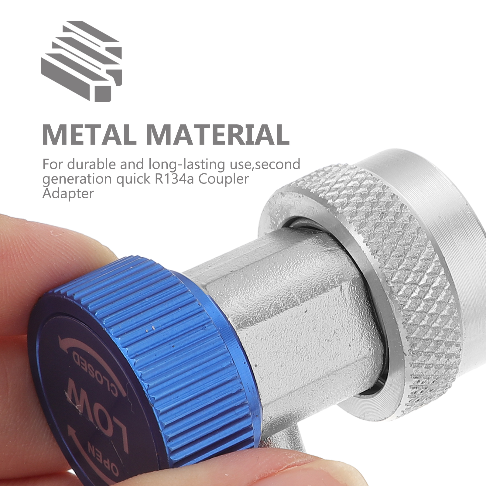 R134A Adapter Coupler Quick Ac Connector Kit Hose Refrigerant Fittings Car Recharge Gas 134A Hvac Air Conditioning Can