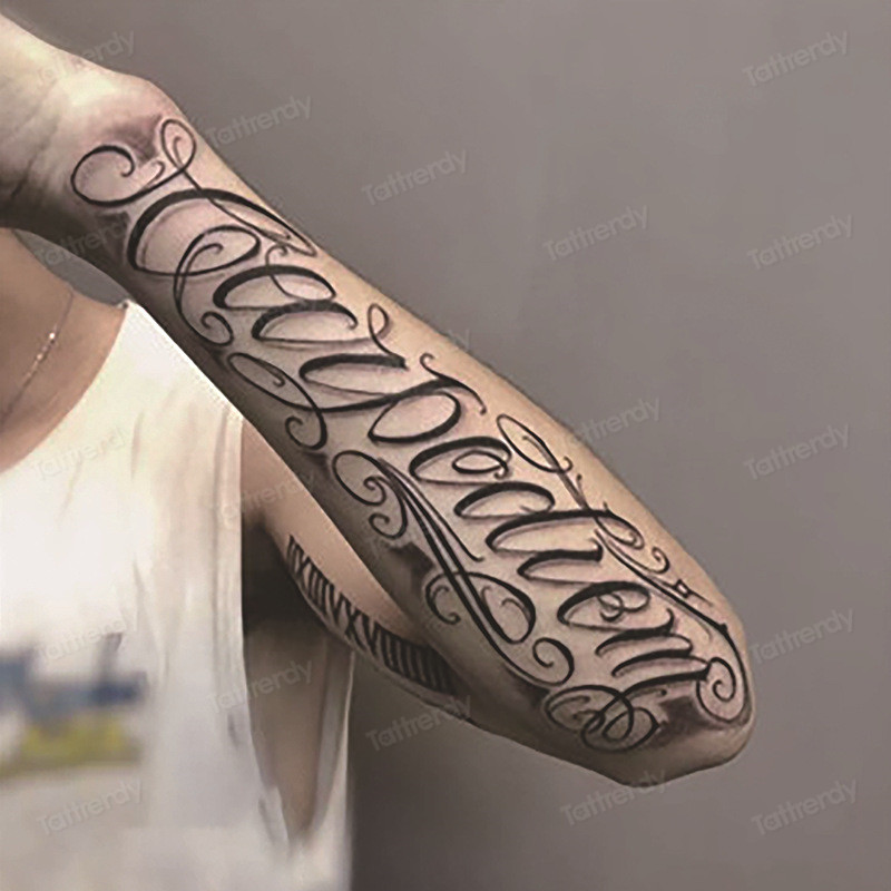 Herbal Juice ink Long Lasting Tattoo Sticker Armband Sleeve Arm Temporary Tattoos Waterproof Semi Permanent Body Art Men Adult