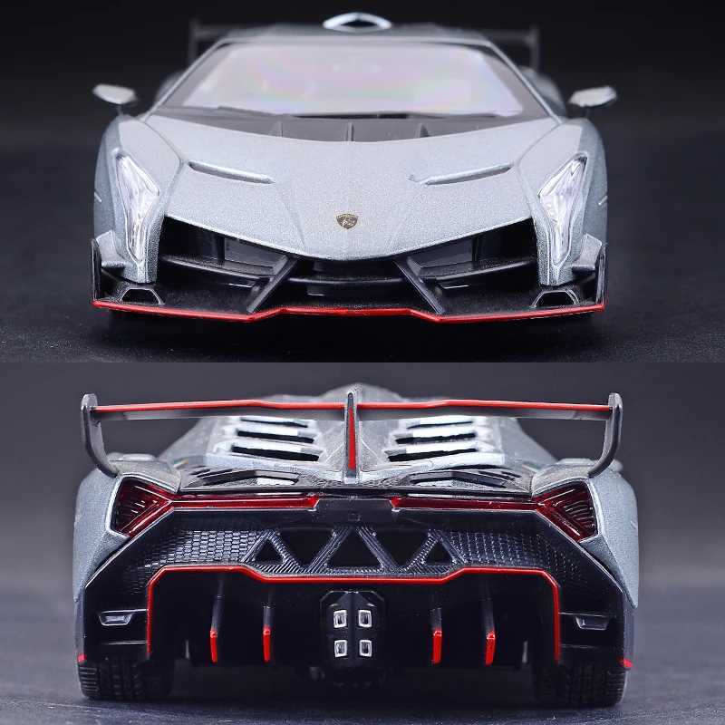 Free shipping Diecast Cars 1/24 Veneno Alloy Sports Diecasts Toy Vehicles Metal Car Model Silation Sound Light Collection Childrens Toys Gift