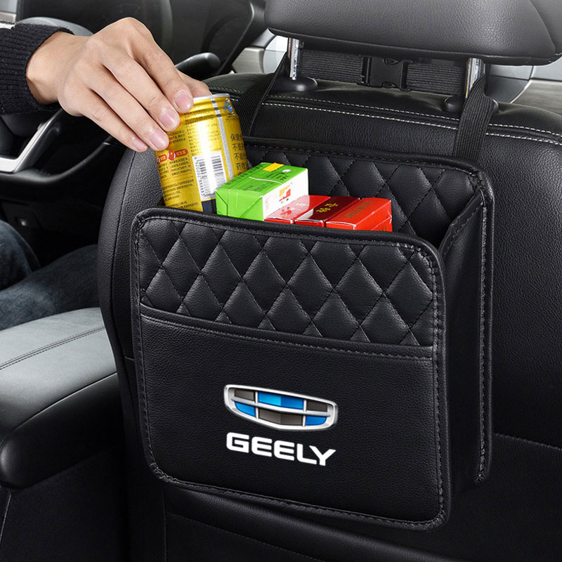Car Seat Back Organizer Mobile Phone Storage Bag For Geely geometry C Emgrand Gc6 Gx3 Ec7 Atlas Coolray Cross NL3 GS Accessories