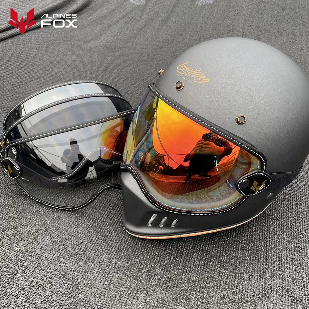 Universal Motorcycle Helmet Goggles Sunglasses Bubble Shield Visor Anti-UV Lens Fit All Vintage Retro Open Face Half Helmet